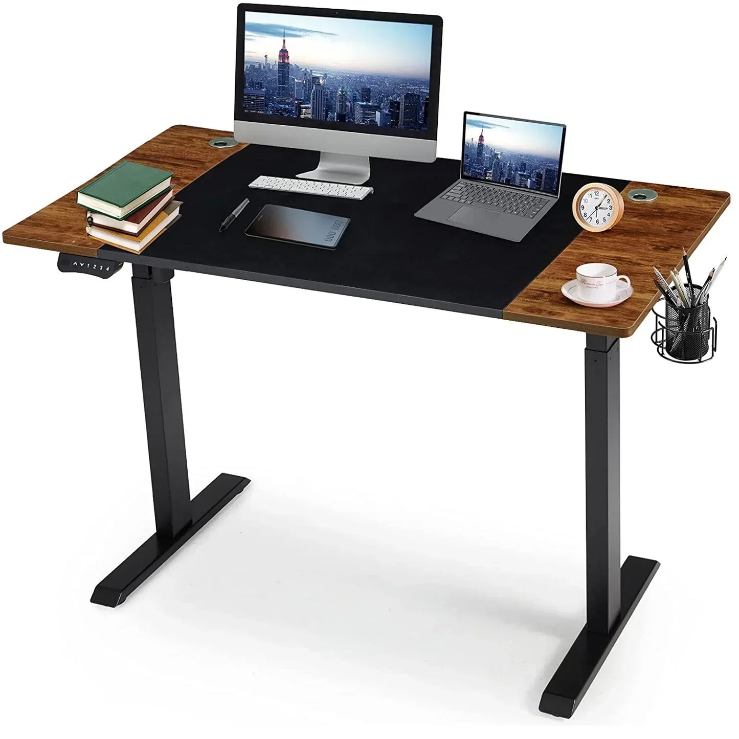 Höhenverstellbarer Schreibtischrahmen – Sitz-Steh-Schreibtisch für Büro und Zuhause