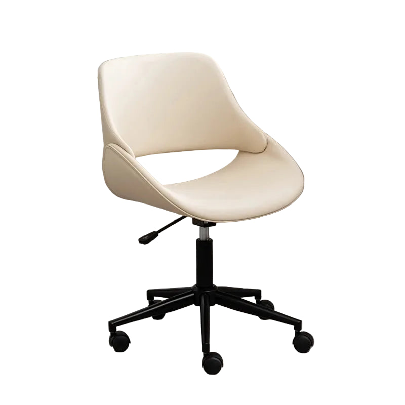 Luxuriöser Gaming- und Bürostuhl – Drehbarer Computerstuhl aus Massivholz mit Kunstleder