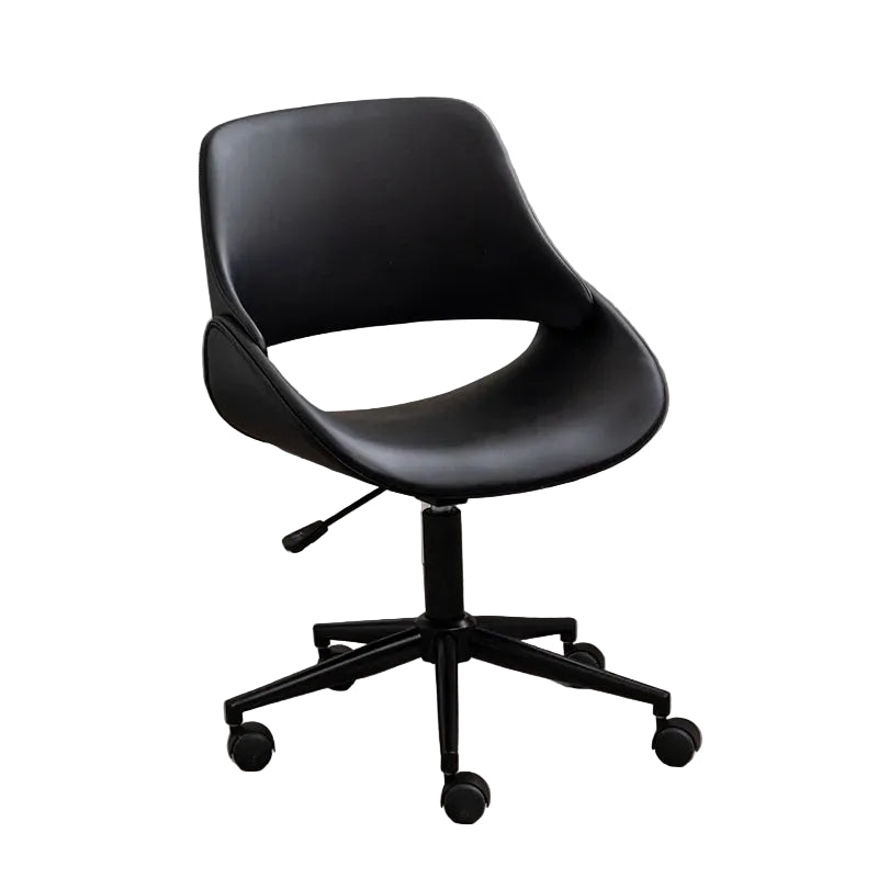 Luxuriöser Gaming- und Bürostuhl – Drehbarer Computerstuhl aus Massivholz mit Kunstleder